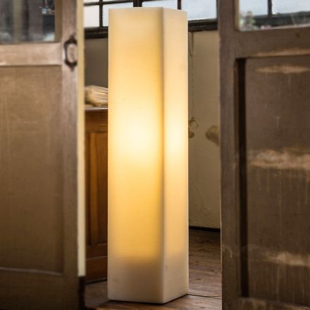 Lámpara de cera de alto diseño con efecto rayado Made in Italy - Dalila viadurini