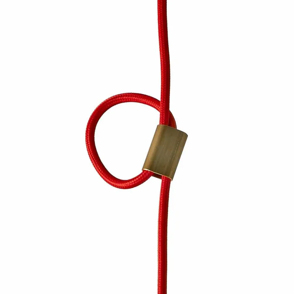 Lámpara en madera de haya y cerámica suspendida fabricada en Italia Asia. viadurini