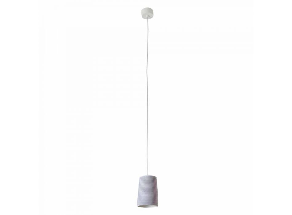 Nebulita y lámpara de suspensión en lana In.es.artdesign Paint Stripe viadurini