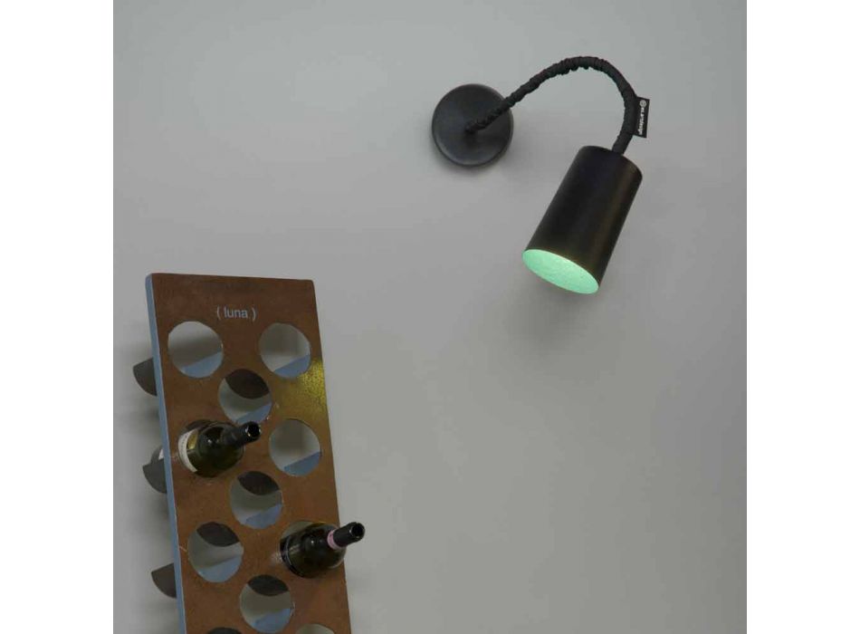 Lámpara de resina de pared In-es.artdesign Pintura con una tabla moderna. viadurini