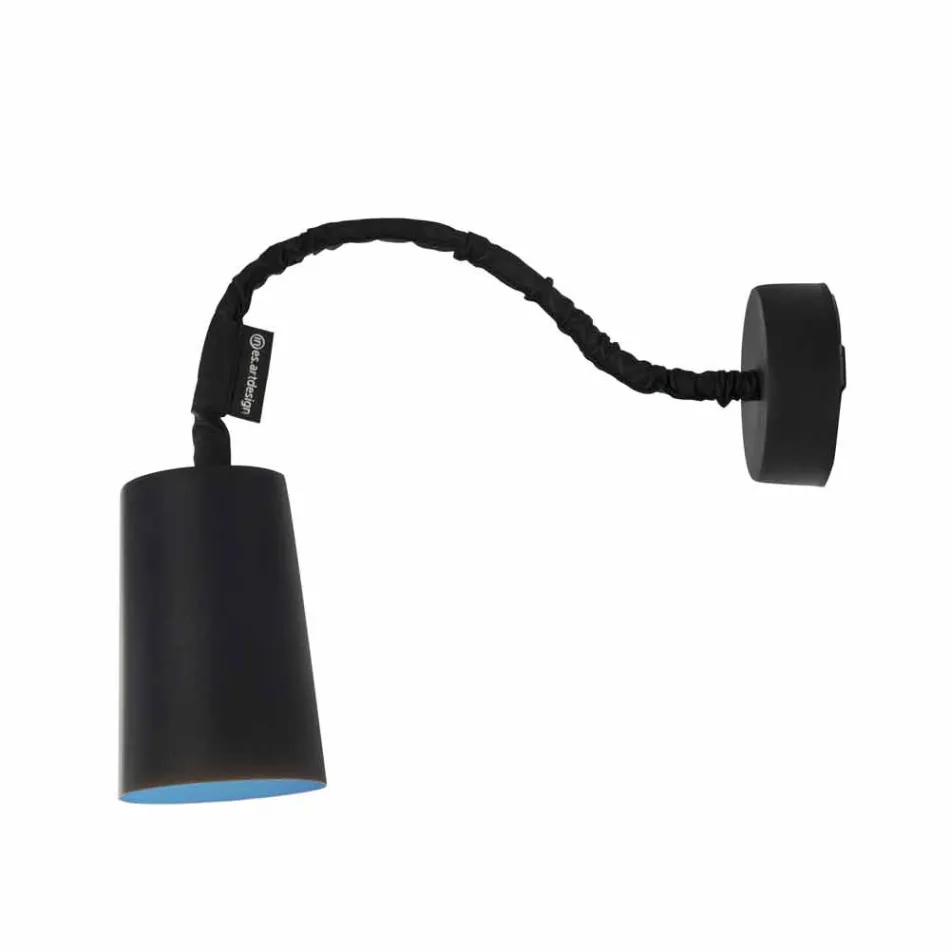 Lámpara de resina de pared In-es.artdesign Pintura con una tabla moderna. viadurini