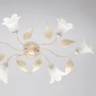 Lámpara de cristal y metal fabricada en Italia para una decoración con estilo – Sirio viadurini