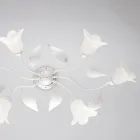 Lámpara de cristal y metal fabricada en Italia para una decoración con estilo – Sirio viadurini