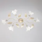 Lámpara de cristal y metal fabricada en Italia para una decoración con estilo – Sirio viadurini