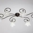 Lámpara de cristal y metal fabricada en Italia para interiores refinados – Cometa viadurini