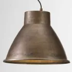 Lámpara industrial en suspensión hierro Loft Medios Il Fanale viadurini