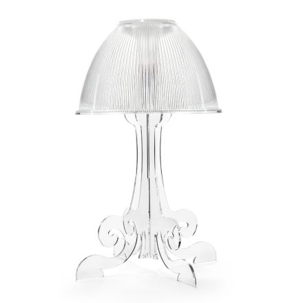 Lámpara de mesa Led en plexiglás transparente Made in Italy - Odette viadurini