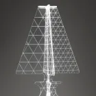 Lámpara de pie moderna de plexiglás marcado con láser 3 tamaños - Raissa viadurini