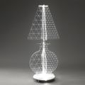 Lámpara de pie moderna de plexiglás marcado con láser 3 tamaños - Raissa