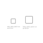 Lámpara Led en Cristal Acrílico Transparente Decoración Laser - Robiola viadurini