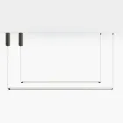 Lámpara LED moderna de cristal estriado con un diseño exclusivo fabricada en Italia - Lys viadurini