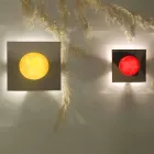 Lámpara de pared moderna In-es.artdesign Washmachine in nebulite viadurini