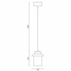Lámpara de techo moderna en cerámica coloreada hecha en Italia Asia. viadurini