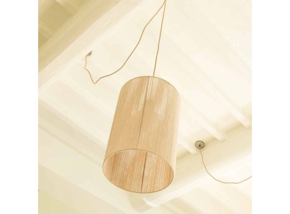 Lámpara de techo moderna en lana hecha en Italia Evita viadurini
