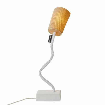 Lámpara de mesa moderna In-es.artdesign Paint T Stripe en lana viadurini