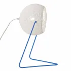 Lámpara de mesa moderna In-es.artdesign Hecho a mano de algodón T1 textura viadurini