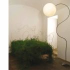 Lámpara de pie blanca moderna nebulita In-es.artdesign Luna H210cm viadurini