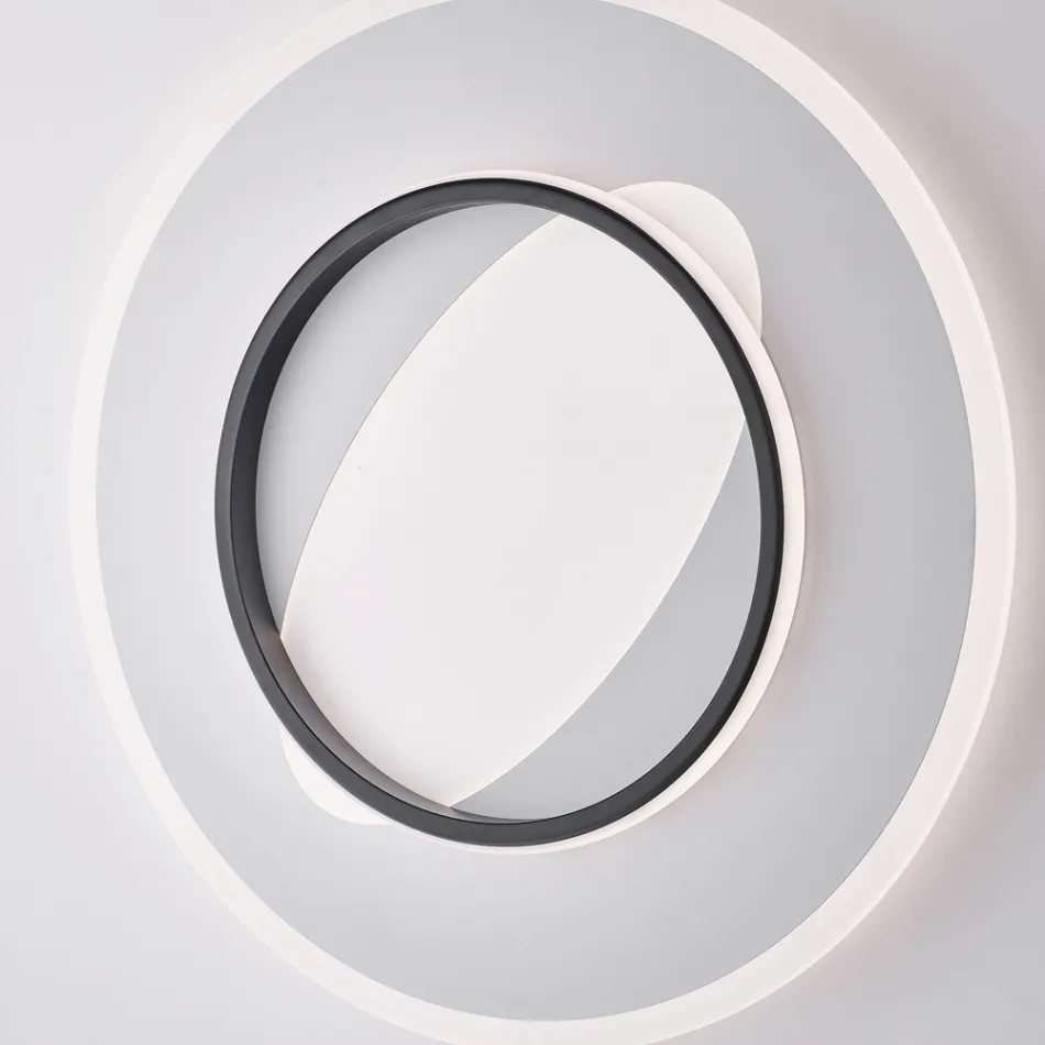 Lámpara moderna de vidrio y metal fabricada en Italia, ideal para cualquier habitación - Pavo viadurini