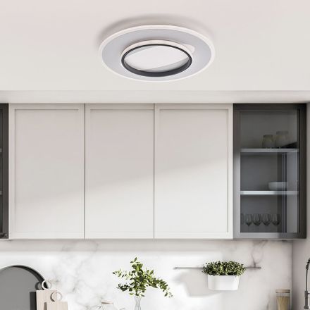 Lámpara moderna de vidrio y metal fabricada en Italia, ideal para cualquier habitación - Pavo viadurini