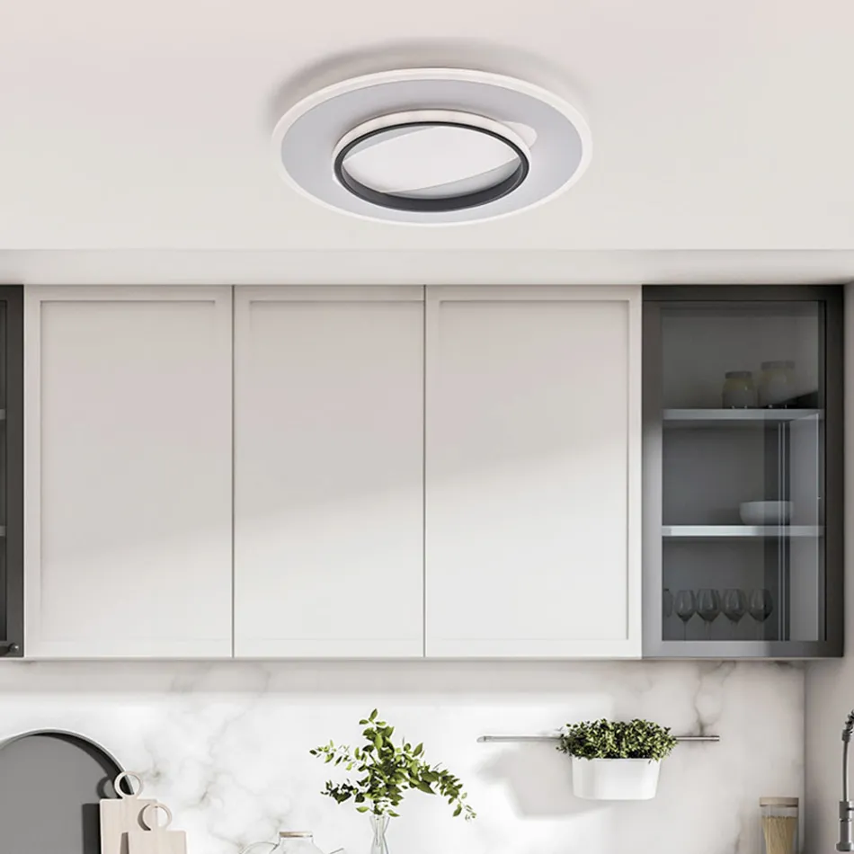 Lámpara moderna de vidrio y metal fabricada en Italia, ideal para cualquier habitación - Pavo viadurini