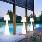 Lámpara de exterior moderna Slide Pivot blanco brillante hecha en Italia viadurini