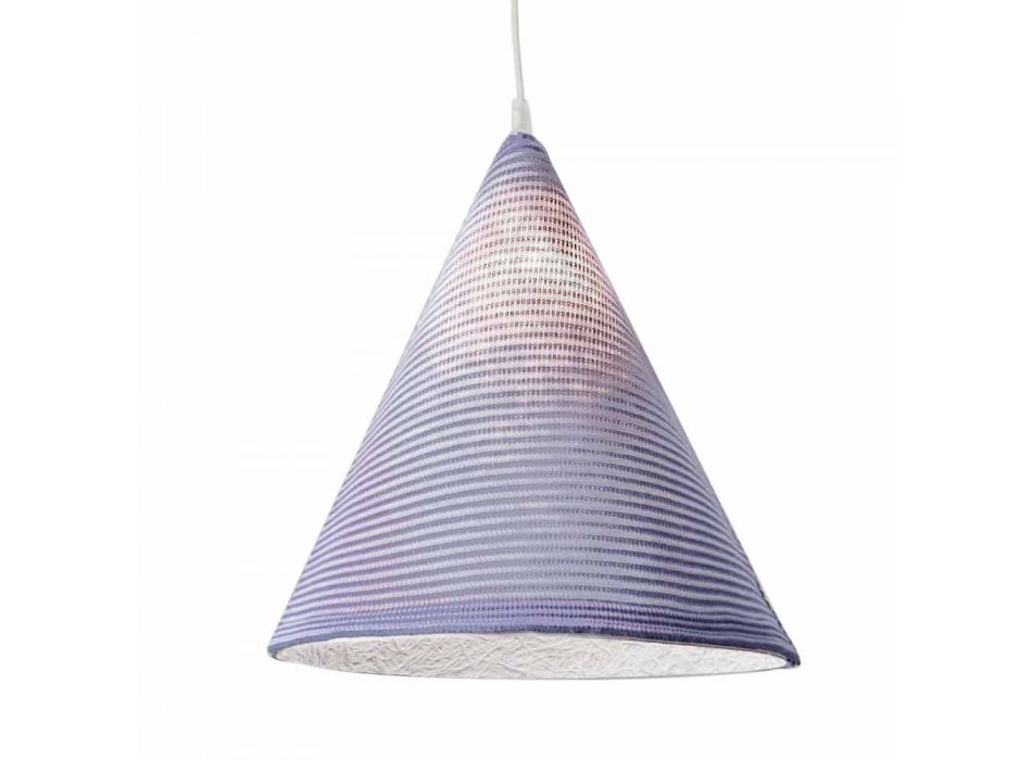 Lámpara suspendida moderna In-es.artdesign Jazz Stripe en lana de colores viadurini