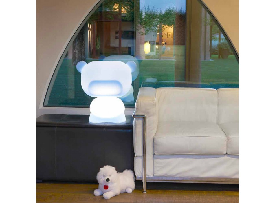 Lámpara de mesa Slide de color puro oso hecho en Italia viadurini