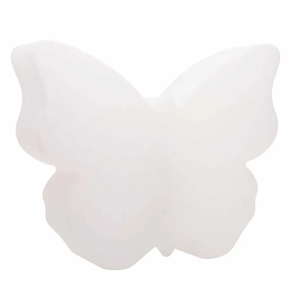 Lámpara para exteriores o interiores, White Butterfly Modern Design - Farfallastar viadurini
