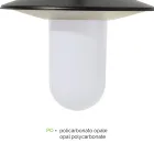 Lámpara de exterior en aluminio gris antracita Made in Italy - Belen viadurini