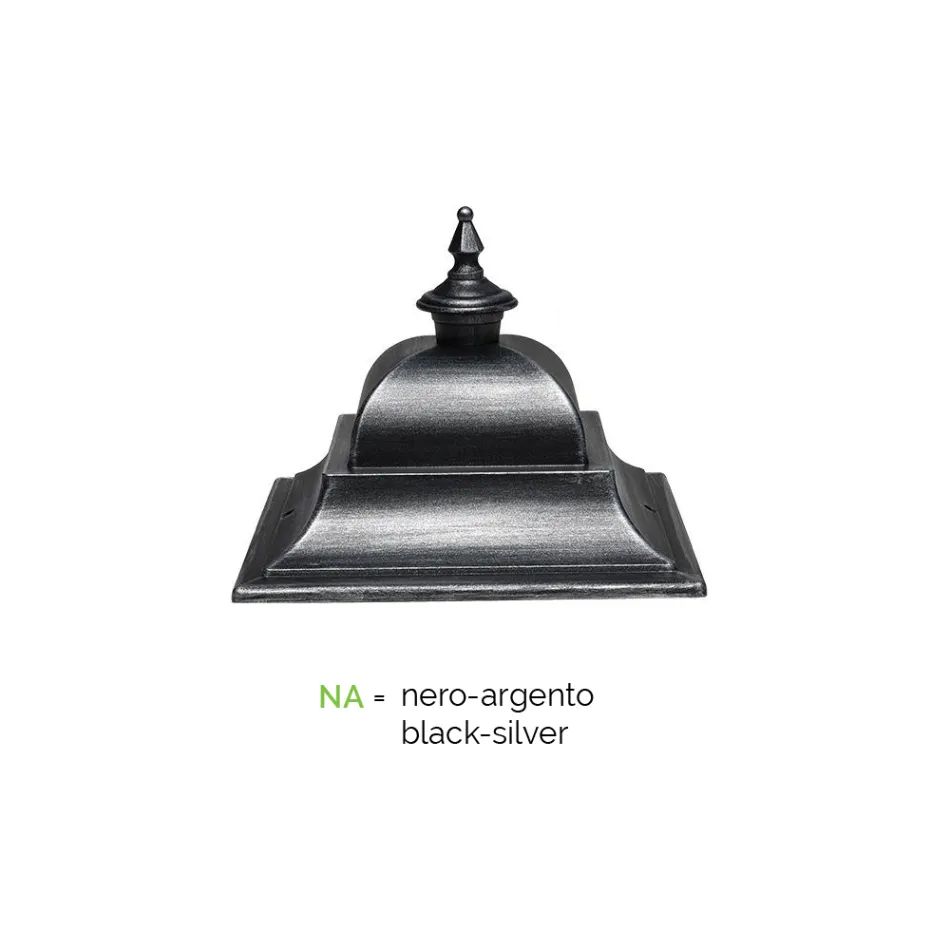 Lámpara de exterior vintage en aluminio y vidrio Made in Italy - Bonaria viadurini