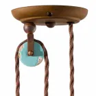 país y la lámpara en el metal y artes de cerámica Evelyn viadurini