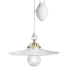Lámpara de Suspensión Ups and Down en Hierro y Cerámica Brillo 2 Tamaños - Asti viadurini