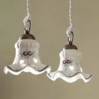Lámpara de Suspensión 3 Luces en Hierro y Cerámica Vintage Pintada a Mano - Chieti viadurini