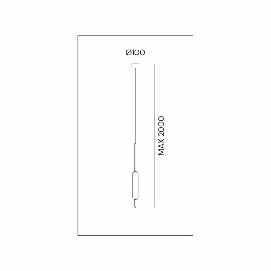 Lámpara colgante con 1, 3 o 6 luces de diseño moderno de latón - Typha de Il Fanale viadurini