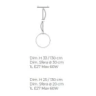 Lámpara colgante artesanal en vidrio Venecia blanco soplado - Nieve viadurini