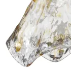 Lámpara colgante artesanal en vidrio veneciano soplado 35 46 cm - Mary viadurini