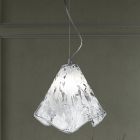 Lámpara colgante artesanal en vidrio veneciano soplado 35 46 cm - Mary viadurini