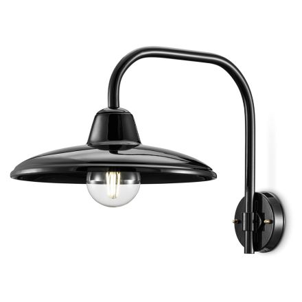 Lámpara de Suspensión Cerámica Negra y Hierro Industrial Diseño Vintage - Bew viadurini
