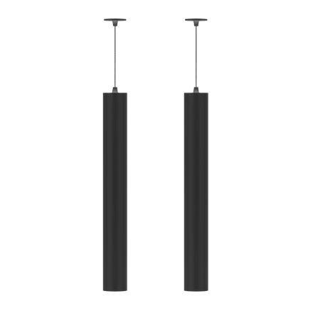 Lámpara de empotrar suspendida en aluminio blanco o negro, 2 piezas - Rebolla viadurini