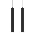 Lámpara colgante decorativa en aluminio blanco o negro, 2 piezas - Rebolla