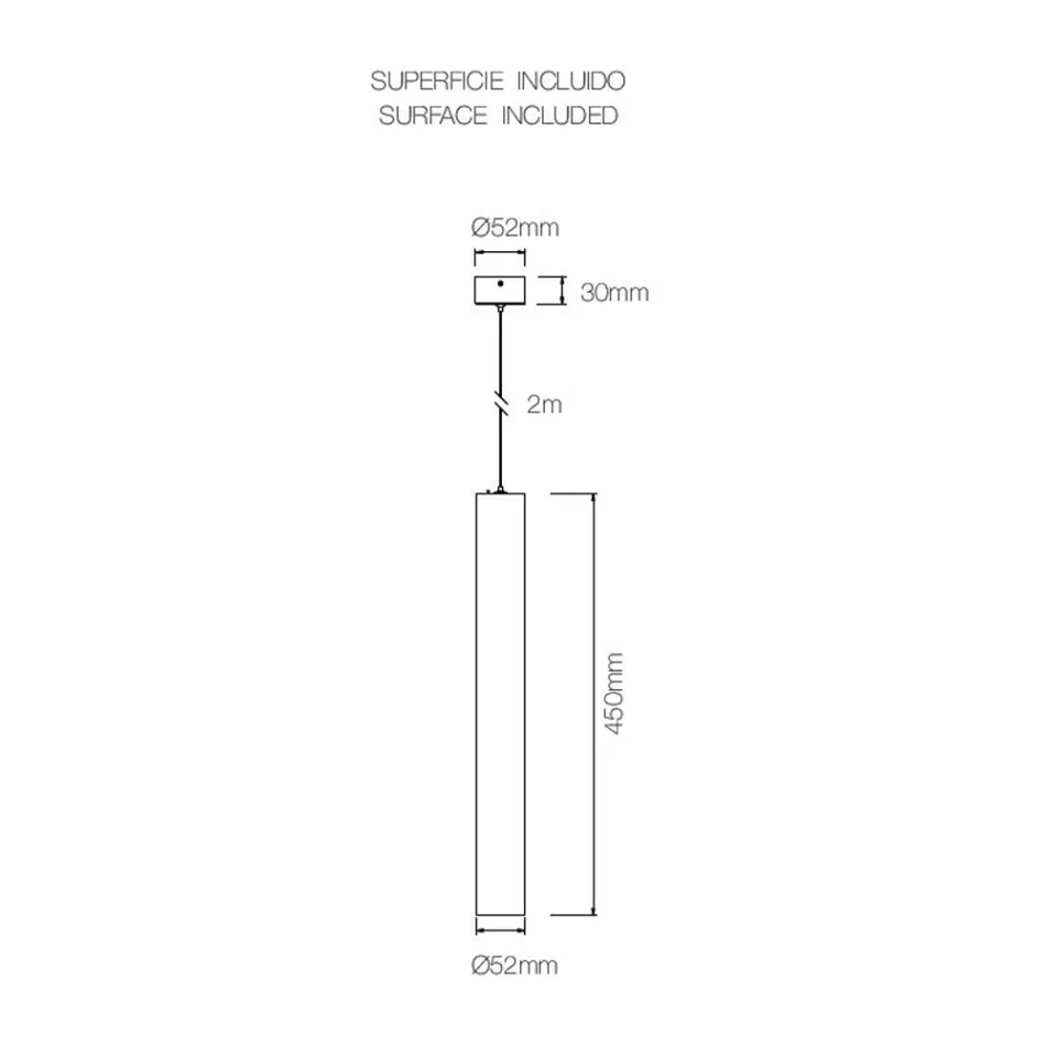 Lámpara colgante decorativa en aluminio blanco o negro, 2 piezas - Rebolla viadurini