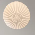 Lámpara colgante de diseño redondo en vidrio filigrana blanco - Caravan viadurini