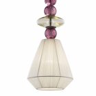 Lámpara colgante hecha a mano en vidrio Venecia, Made in Italy - Amilia viadurini