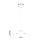 Lámpara de Suspensión en Cerámica Negra y Hierro Diseño Industrial Vintage - Bew viadurini