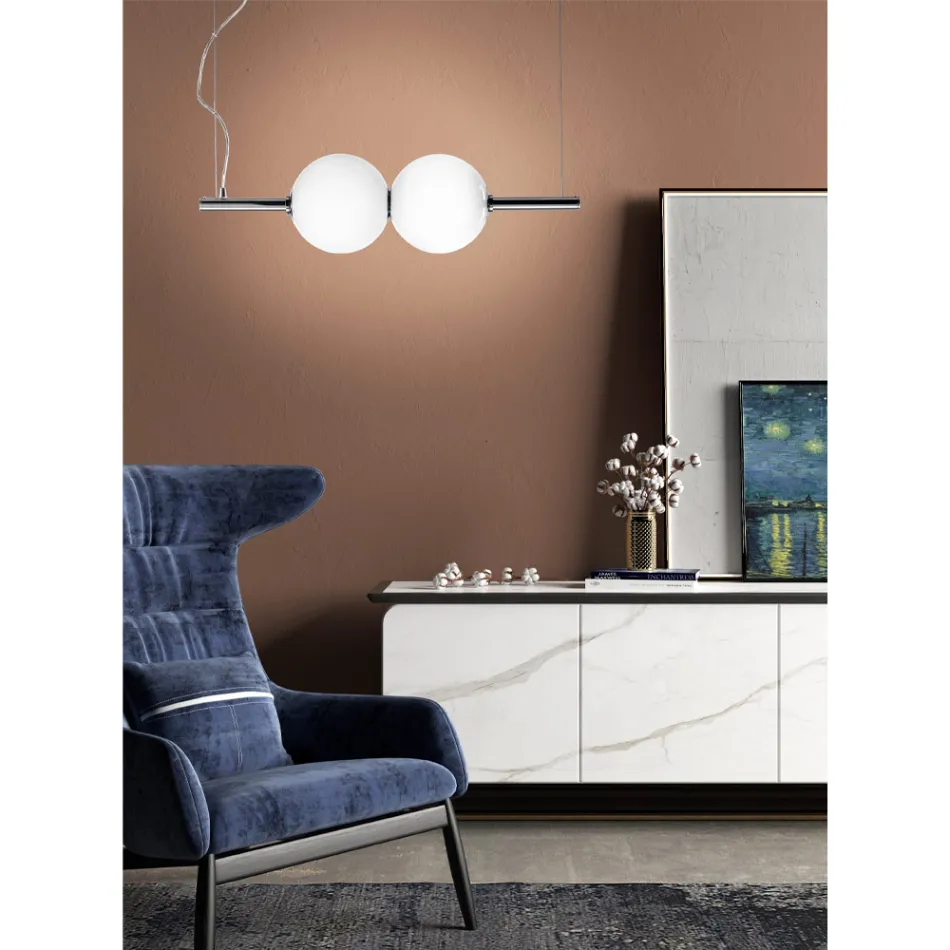 Lámpara colgante de vidrio veneciano soplado a mano - Jupiter viadurini