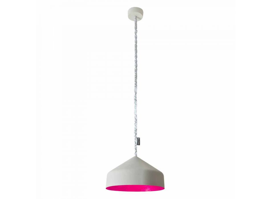 Lámpara suspendida moderna In-es.artdesign Cyrcus Cemento pintado viadurini
