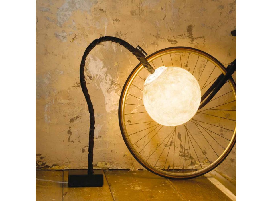 Lámpara de pie flexible In-es.artdesign Micro Luna nebulita viadurini
