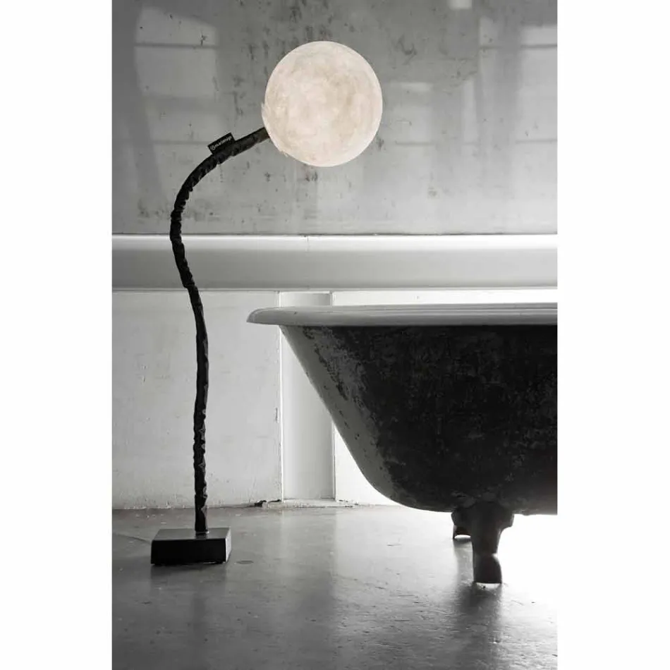 Lámpara de pie flexible In-es.artdesign Micro Luna nebulita viadurini
