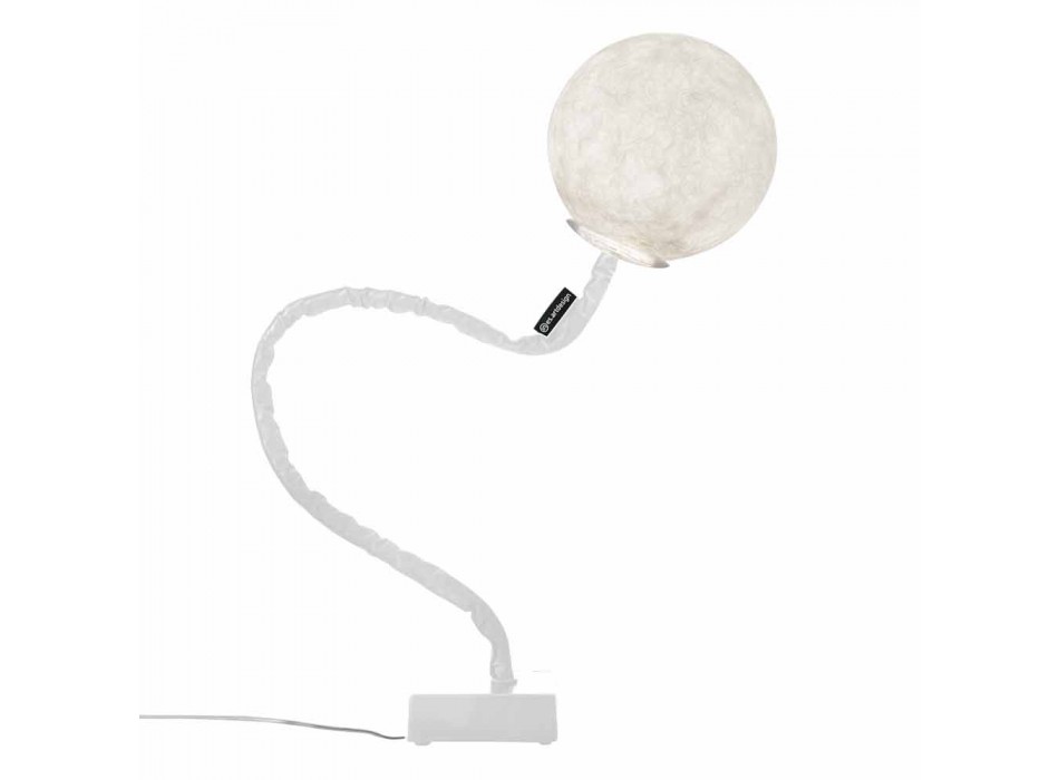 Lámpara de pie flexible In-es.artdesign Micro Luna nebulita viadurini