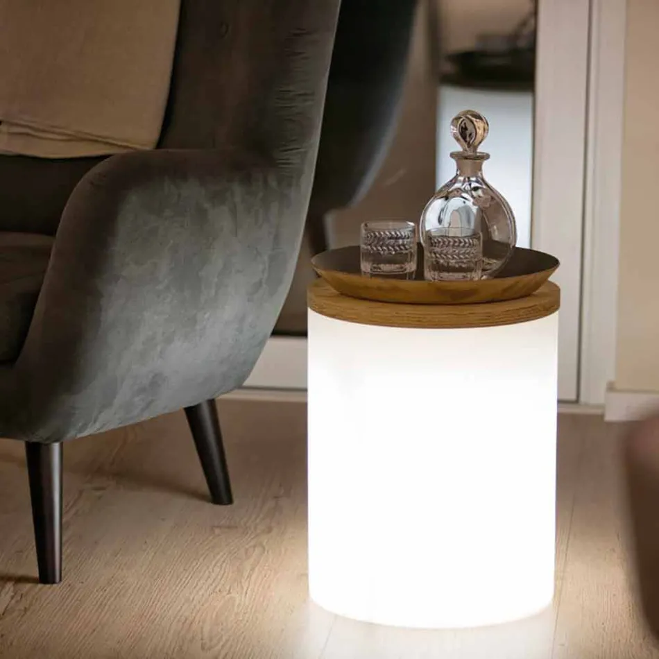 Lámpara de Mesa para Diseño Exterior o Interior con Led, Solar o E27 - Tamburostar viadurini